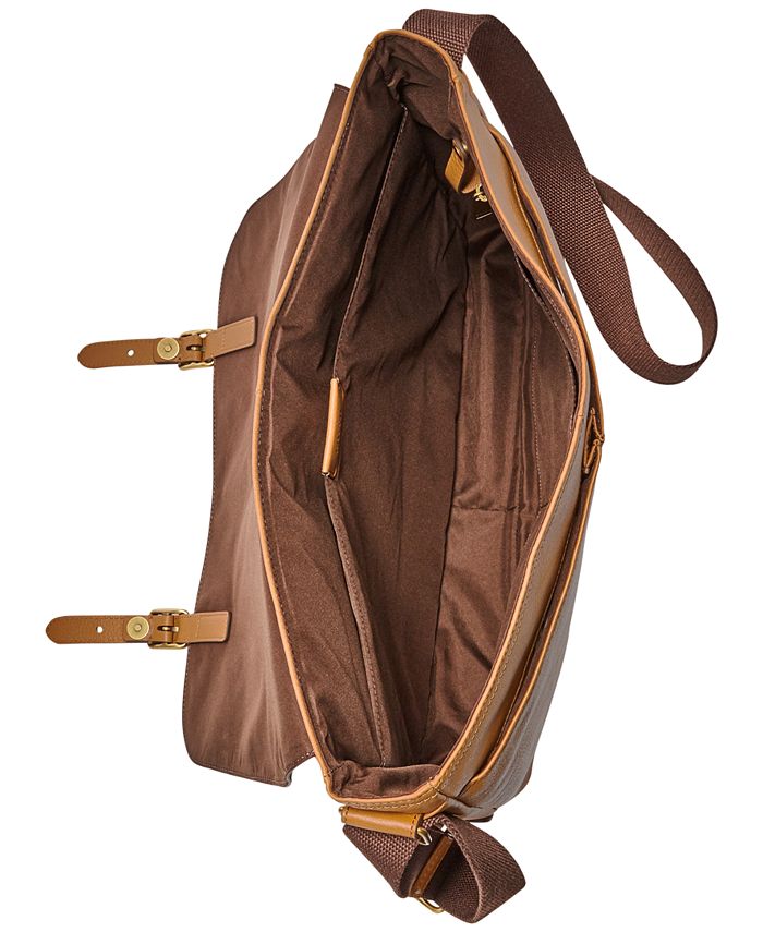 Fossil Men's Buckner Leather Messenger Bag - Macy's