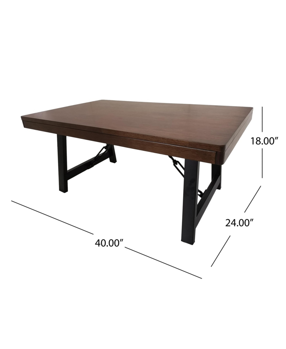 Noble House Linnett Rubberwood Farmhouse Coffee Table In Natural