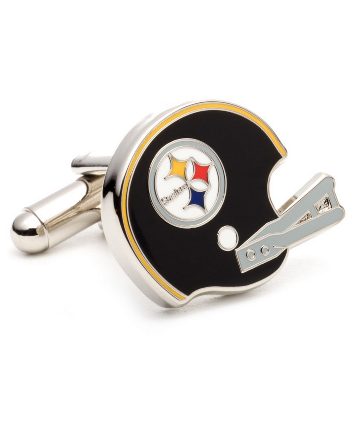 Мужские запонки Cufflinks Inc. Retro Pittsburgh Steelers Helmet Cufflinks — фото 1
