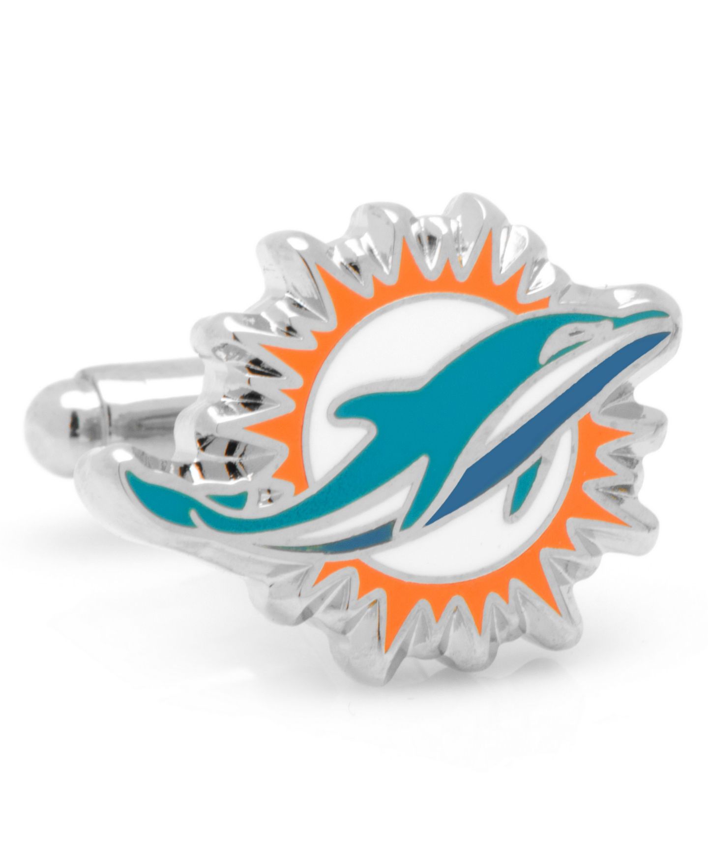 Мужские запонки Cufflinks Inc. Miami Dolphins Cufflinks — фото 1
