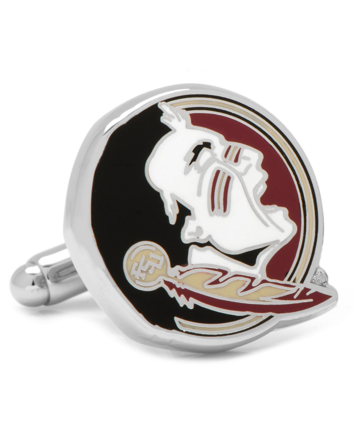 Мужские запонки Cufflinks Inc. Florida State Seminole Head Cufflinks — фото 1