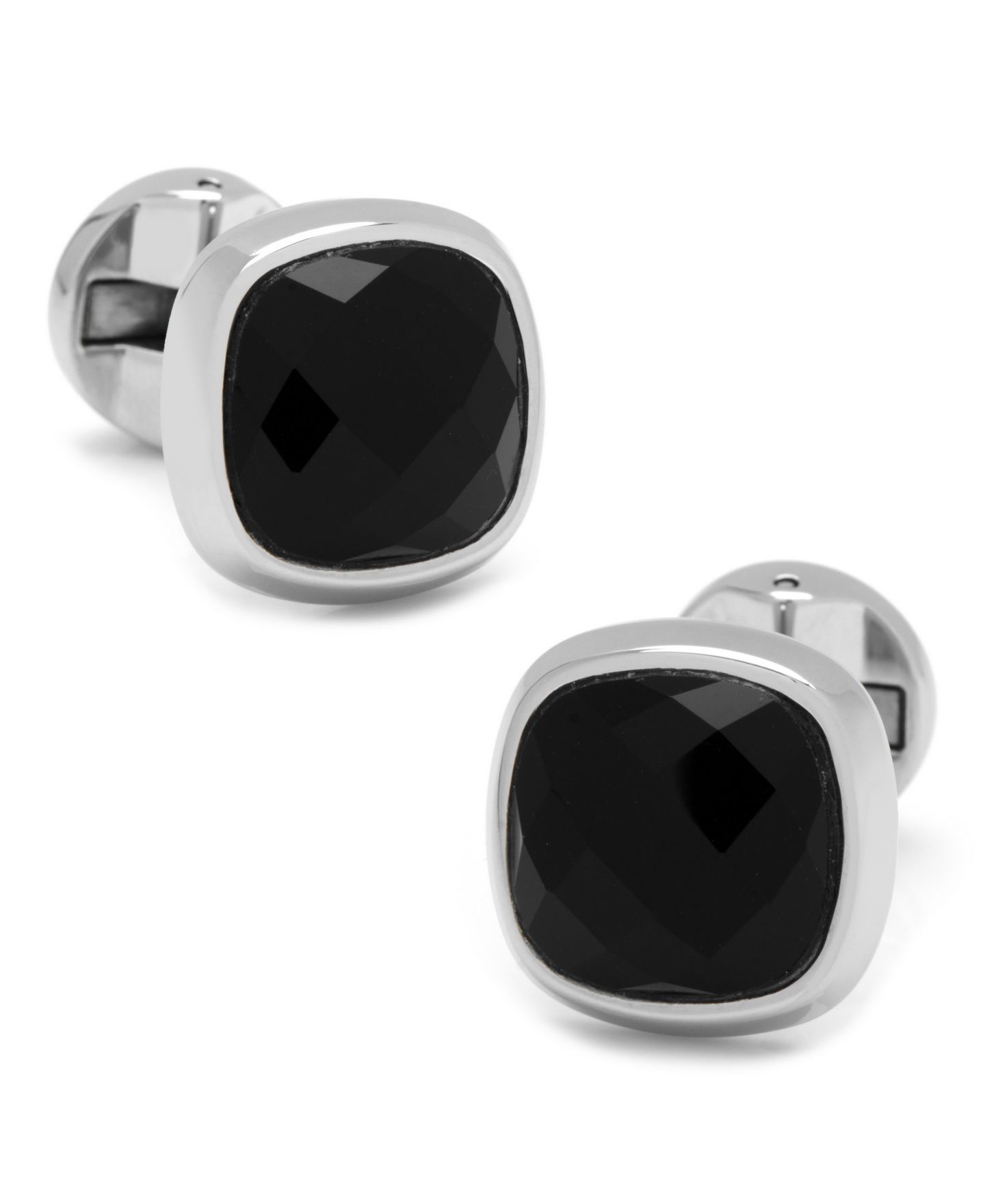 Мужские запонки Cufflinks Inc. Faceted Onyx Cushion Cufflinks — фото 1