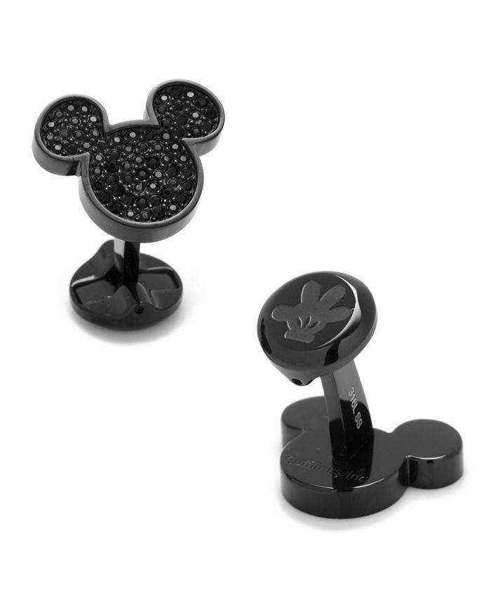 Cufflinks Inc. Stainless Steel Pave Crystal Mickey Mouse Cufflinks Macy's