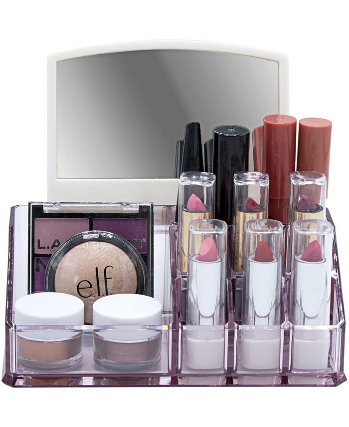 Sorbus Makeup Organizer with Mirror 10 Slots Macy's