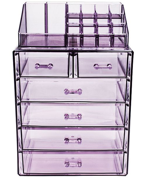 Sorbus Cosmetic Makeup And Jewelry Storage Case Medium Display