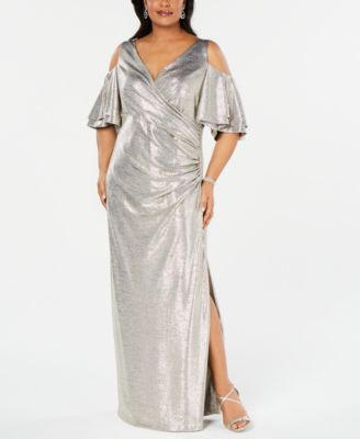 macy's metallic dress