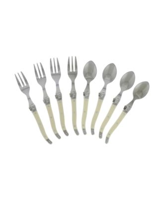 Laguiole Cocktail or Dessert Spoons and Forks, Set of 8