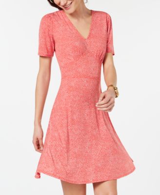 Michael Kors - Printed A-Line Dress