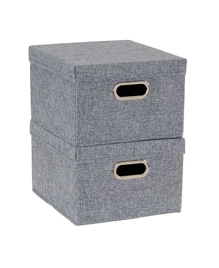 Household Essentials - 2-Pc. Graphite Storage Box Set