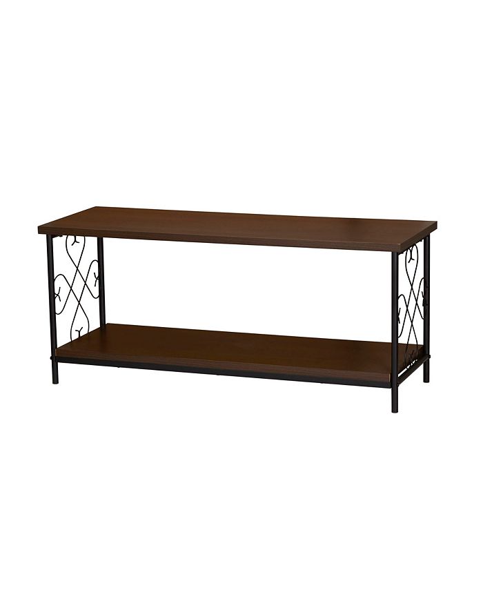 Household Essentials Victorian Coffee Table with Storage Shelf Macy's