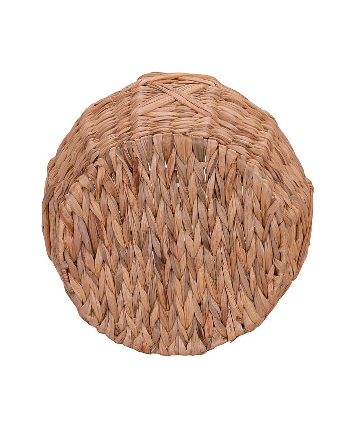 Household Essentials XWeave Round Wicker Floor Basket Macy's