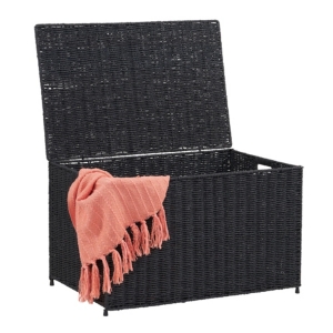 HOUSEHOLD ESSENTIALS LARGE WICKER STORAGE CHEST