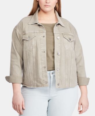 ralph lauren plus size denim jacket