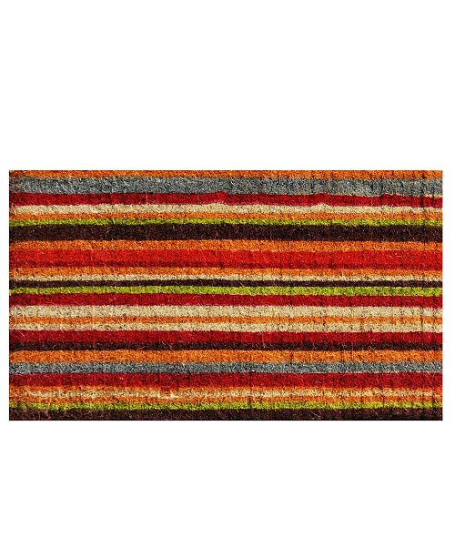 Natural Coir Stripe Coir Doormat Collection