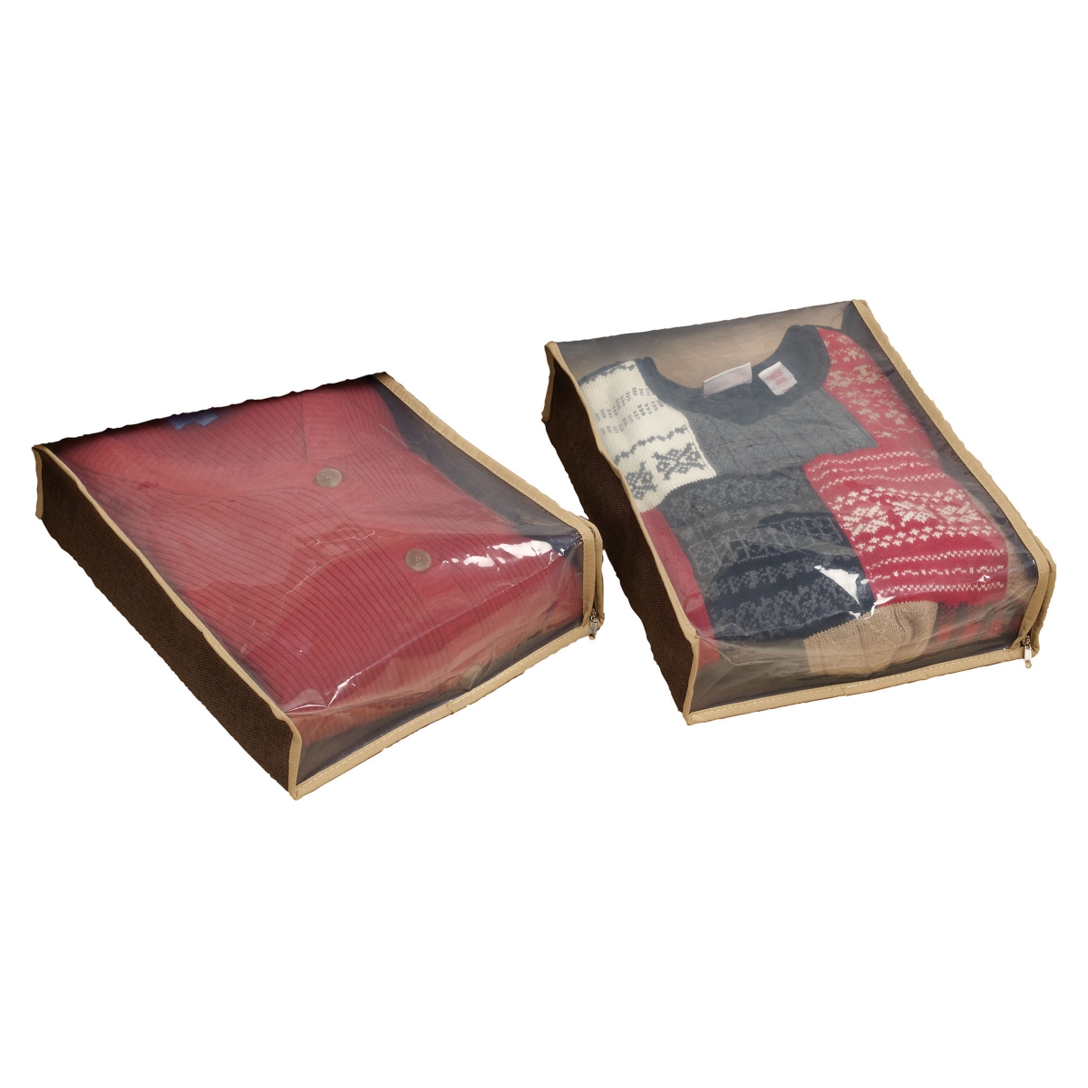 Coffee Linen Set of 2 Sweater Bag Set - Coffee Linen