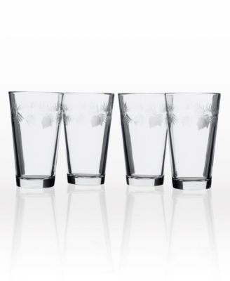 Icy Pine Pint Glass 16Oz - Set Of 4 Glasses