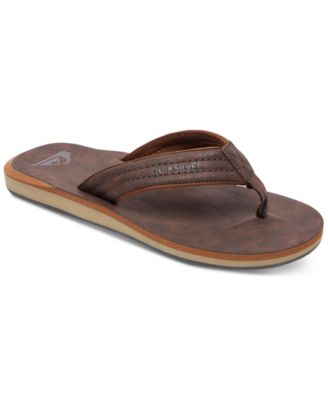 quiksilver carver nubuck flip flops