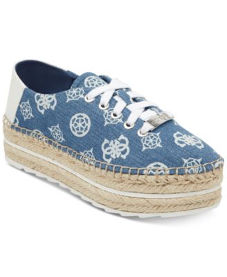guess olivia logo espadrilles