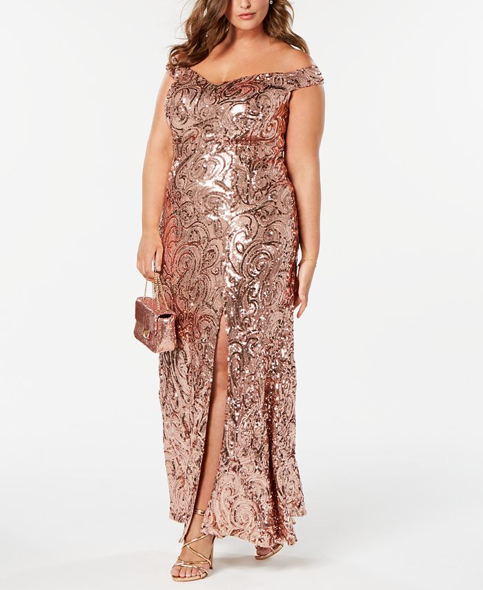 nightway sequin gown