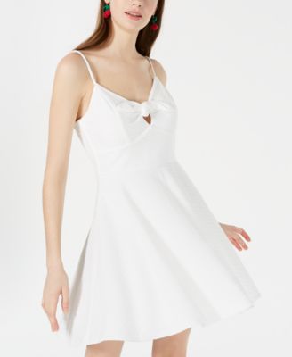junior size white dresses
