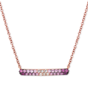 image of Le Vian Strawberry Layer Cake Ruby Pink Sapphire (5/8 ct. t.w.) and Vanilla Sapphire (1/6 ct. t.w.) 18