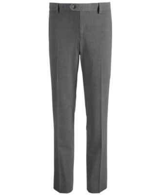 DKNY - Big Boys Stretch Gray Dress Pants