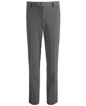 Dkny Big Boys Stretch Gray Dress Pants