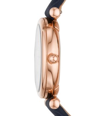 Women's Carlie Mini Leather Strap Watch 28mm