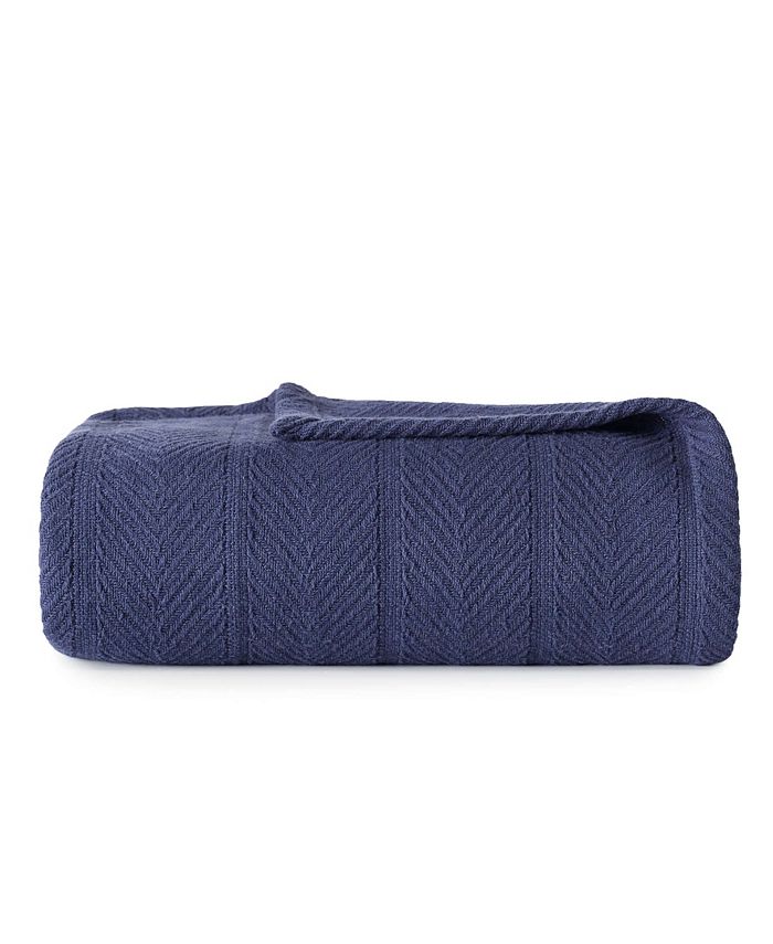 Eddie Bauer Herringbone Cotton Blanket, Twin Macy's