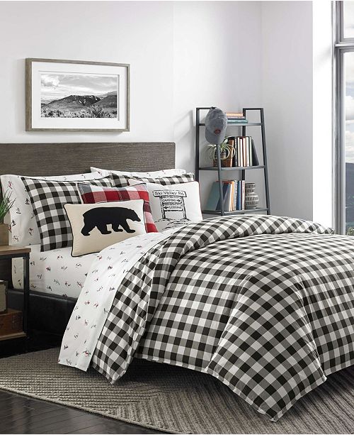 Eddie Bauer Mountain Plaid Duvet Cover Set Twin Reviews Duvet