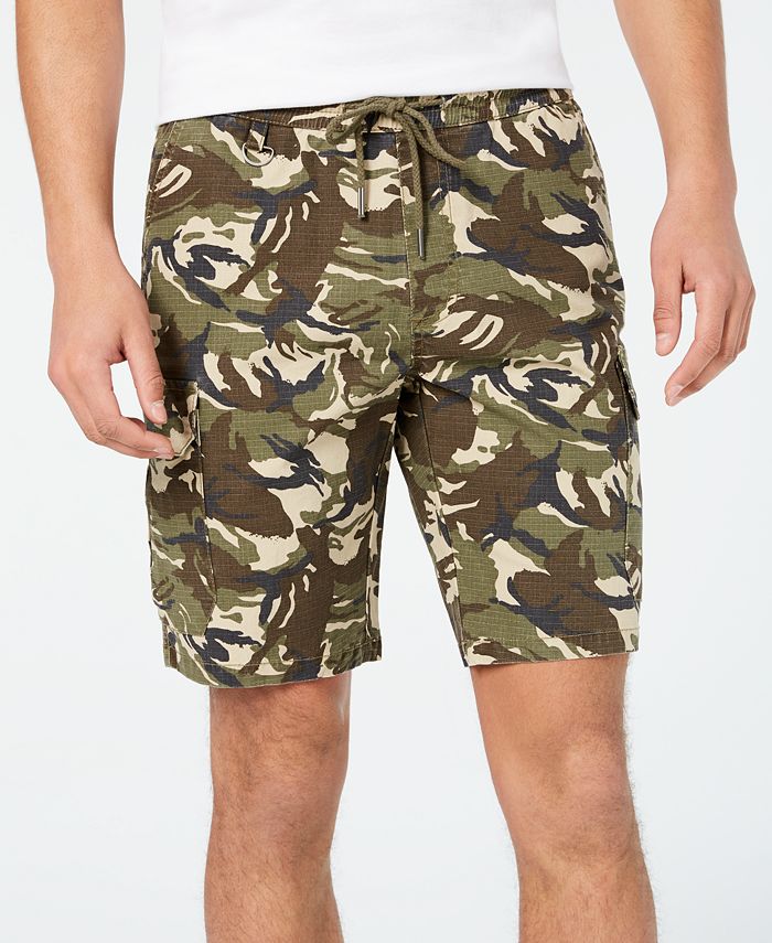 American Rag Men's Camo Drawstring Cargo Shorts, Created for Macy's ...