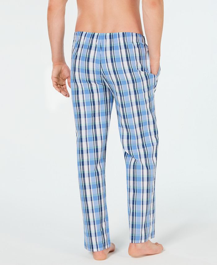Club Room Men's Cotton Madras Pajama Pants, Created for Macy's - Macy's