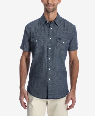 Wrangler - Men's Authentic Western Short-Sleeve Shirt
