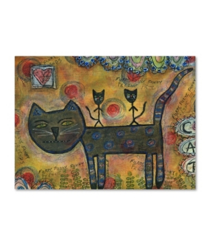 Trademark Global Funked Up Art 'kitty Kat Ride' Canvas Art In Multi