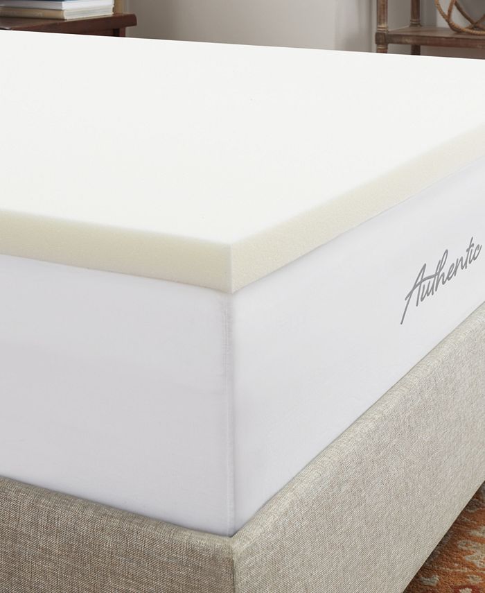 Authentic Comfort CLOSEOUT! 2" Breathable Memory Foam Twin XL Mattress Topper Macy's