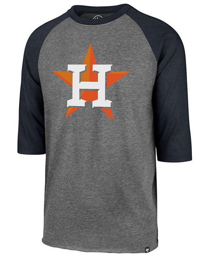 47 Brand Men's Houston Astros Coop Throwback Club Raglan T-Shirt