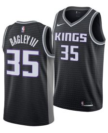 NBA_ Jersey Sacramento''Kings''Men De'Aaron Fox Buddy Hield Marvin Bagley  Davion Mitchell 75th Anniversary City Custom Black Jersey 