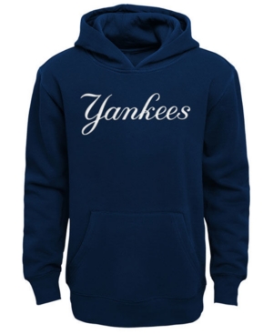 Outerstuff Little Boys New York Yankees Wordmark Pullover Fleece Hoodie