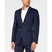 Calvin Klein Men's Skinny-Fit Contrast Piped Suit Jacket