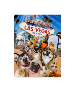 Trademark Global Howard Robinson 'las Vegas Pets' Canvas Art In Multi