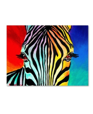 Trademark Global Dawgart 'zebra' Canvas Art In Multi