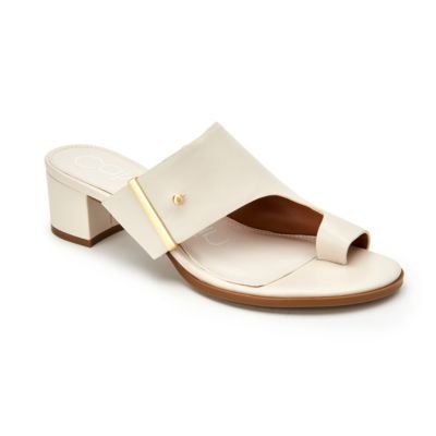 macys sandals white