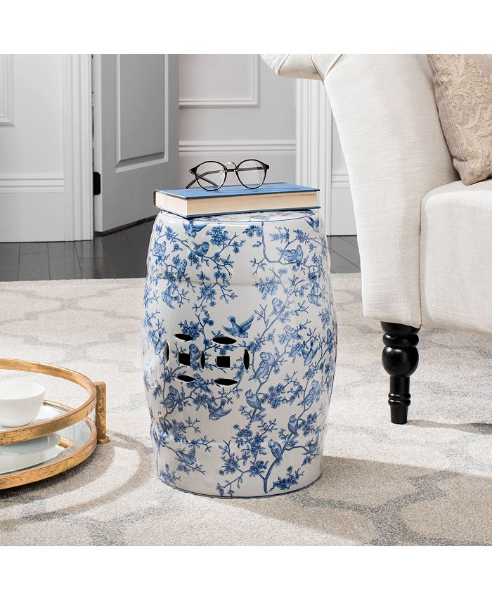 Safavieh Blue Birds Garden Stool Macy's