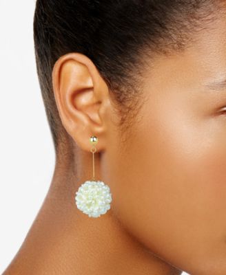 Macy's Cultured Freshwater Pearl (2-3mm) Cluster Drop Earrings in 14k Gold