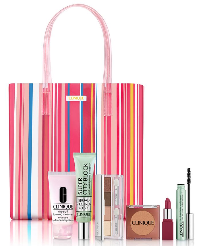domein Marine smal Clinique Clinique Beach Bag Essentials- Only $29.50 with any Clinique  purchase (A $132.50 Value!) & Reviews - Free Gifts with Purchase - Beauty -  Macy's