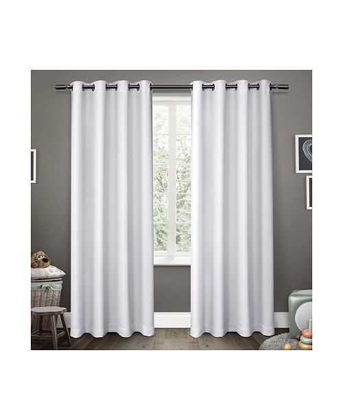 Exclusive Home Sateen Twill Woven Blackout Grommet Top Curtain