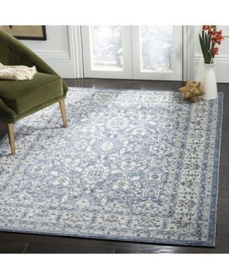 Charleston CHL412 Navy and Creme 5'3" x 7'6" Area Rug