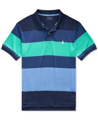 Polo Ralph Lauren Big Boys Striped Stretch Performance Lisle Polo Shirt ...