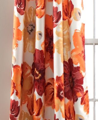 Lush Decor Leah Light Filtering Window Curtain Panels, Pair, 52" W x 95" L,- Farmhouse Decor