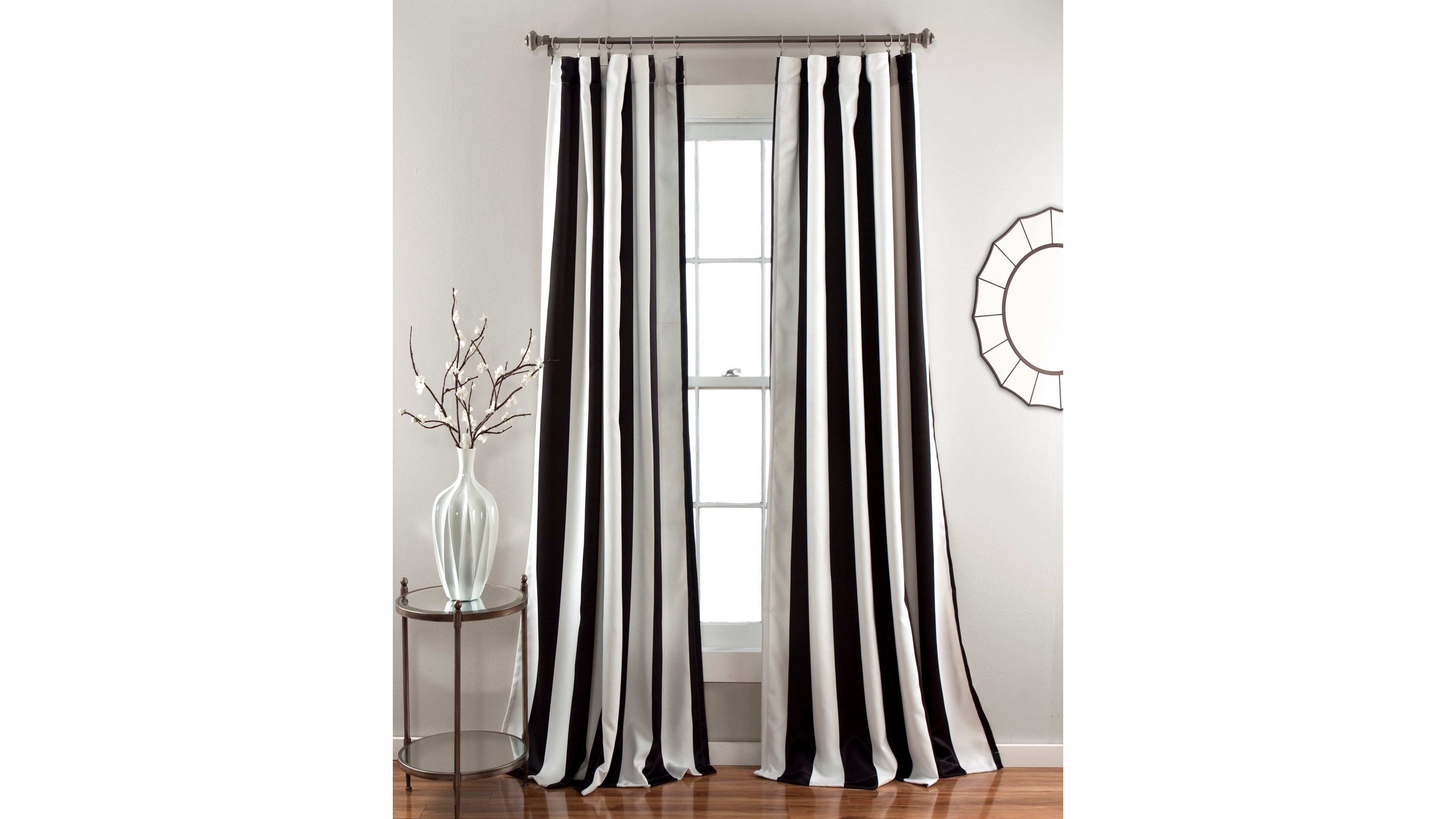 Wilbur Stripe 52" x 95" Curtain Set